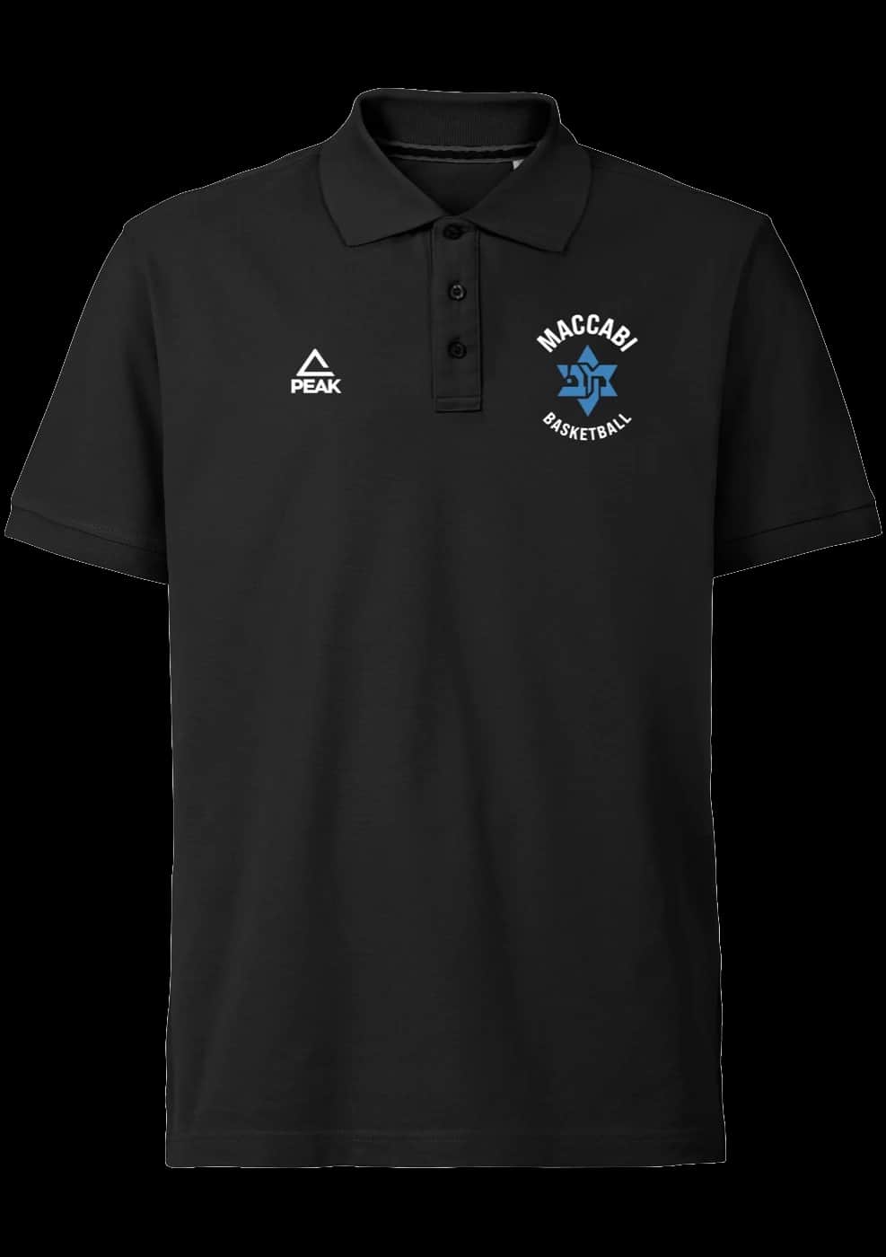 Schwarzes Maccabi München Poloshirt