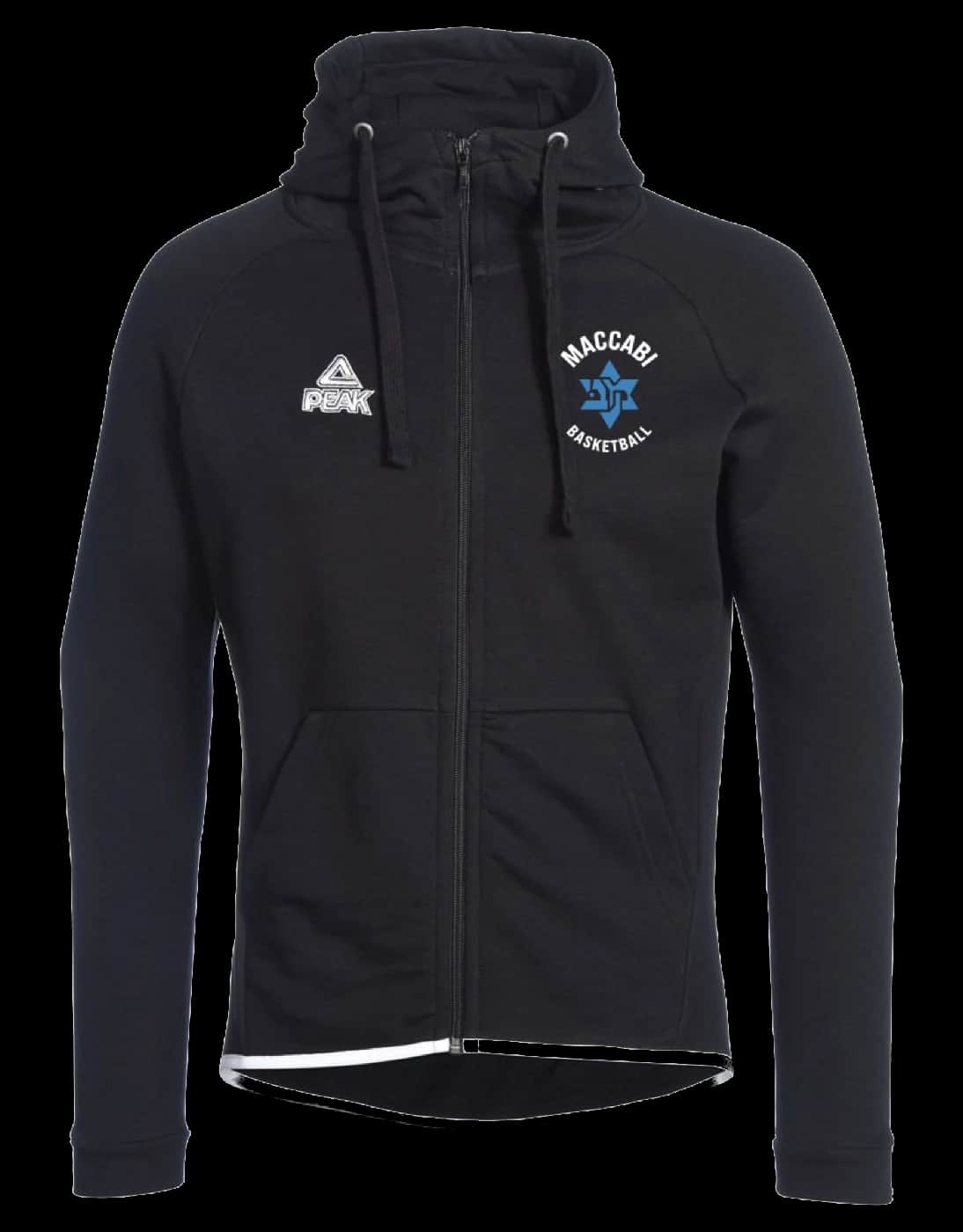 Schwarze Maccabi München Trainingsjacke