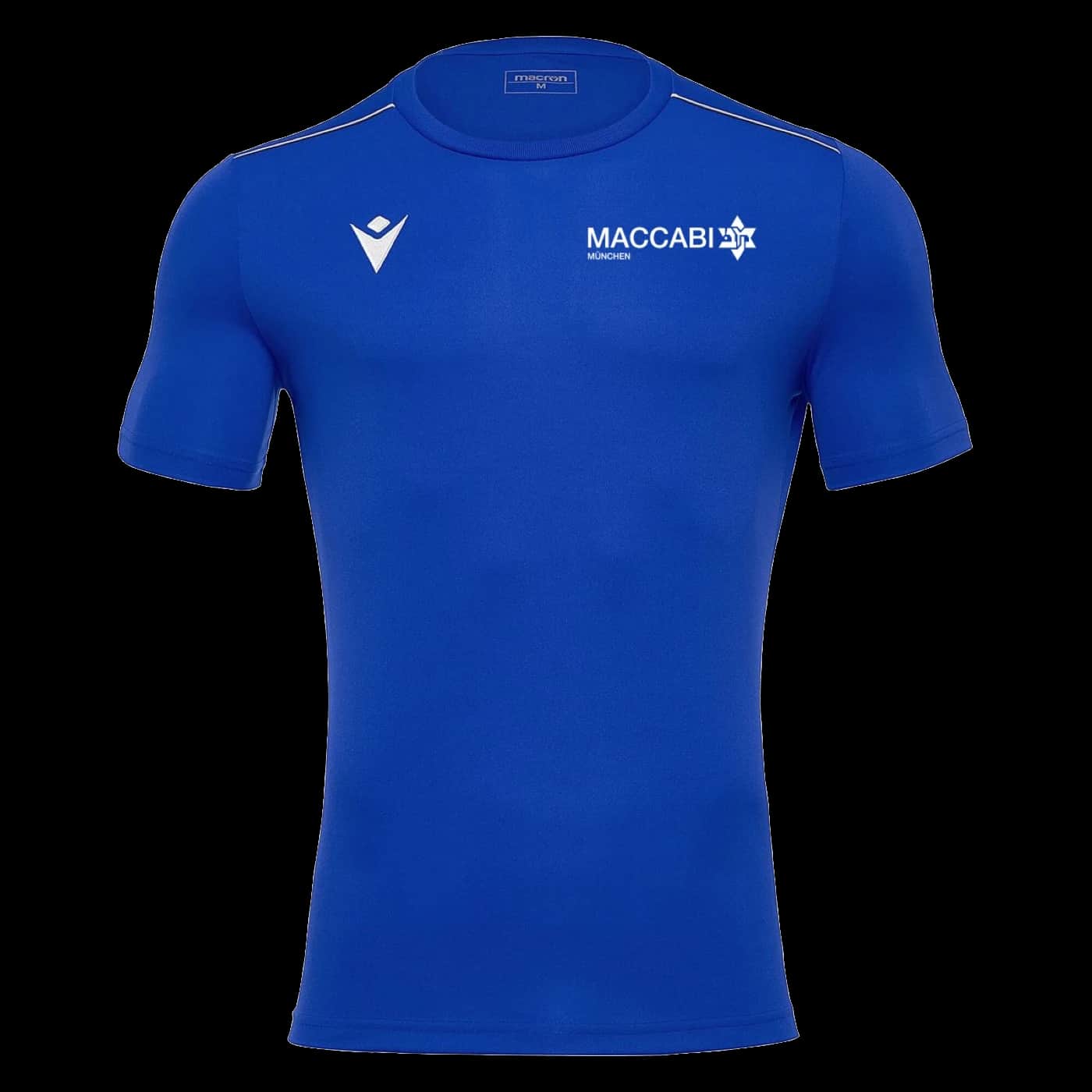 Royalblaues Maccabi München Fußball-Shirt
