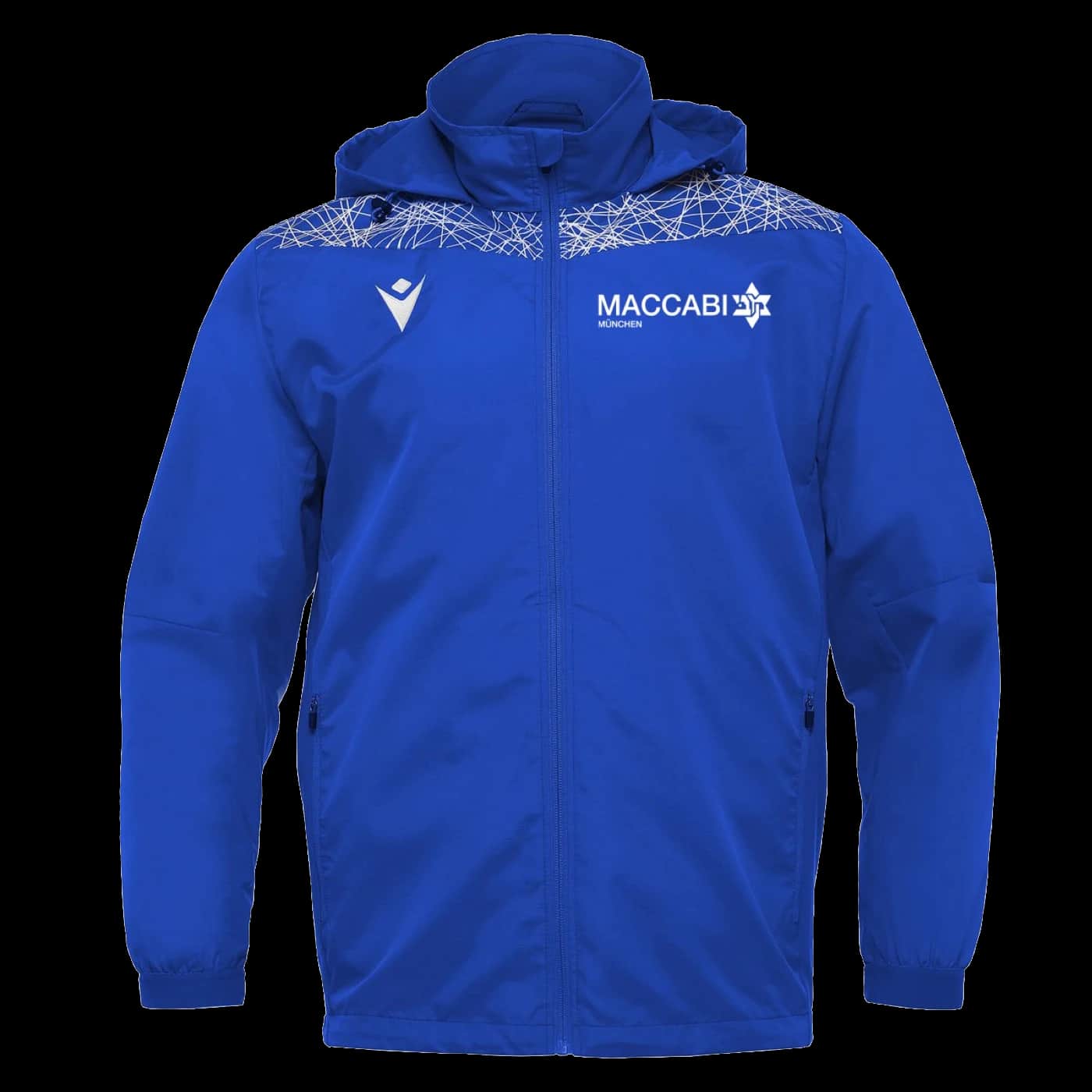 Royalblaue Maccabi München Fußball Jacke